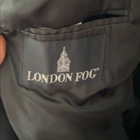 London Fog | Black Wool full length coat - Picture 3 of 6